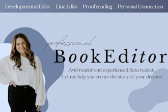 provide a thorough developmental edit of your book