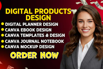 digital products ebook mockup resume portfolio canva templates for etsy shops