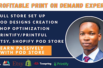 etsy shopify print on demand etsy print on demand, printify printful pod store
