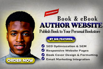 publish your book to author website, book author website, ebook store or website
