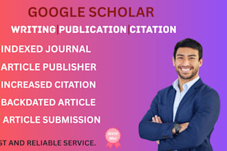 google scholar publication journal submission article writing citation
