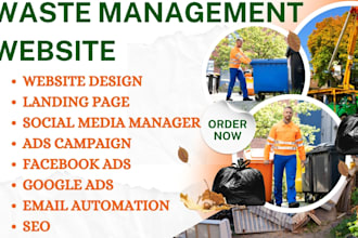 design waste management website junk removal website generate junk removal leads