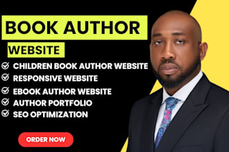 build wordpress author website ebook author website children author book website