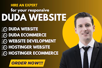 do duda website, redesign godaddy hostinger namecheap bluehost ecommerce website