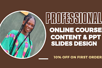 education online course content academic writing ppt slide tella video creation