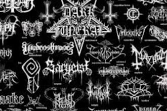 draw deathcore logo, dark, brutal, horror, metal tshirt album art illustration