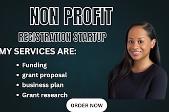 do grant research, write grant proposal, business plan, funding, 501c3 grants