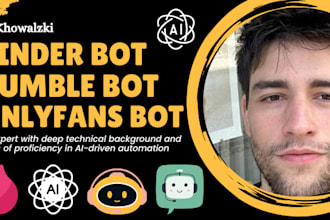 build dating bot, tinder bot, hinge bot, bumble bot, onlyfans bot, swipe bot