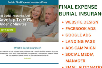final expense landing page final expense website final expense leads insurance