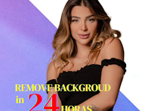 eu vou remover fundos de suas fotos em vinte e quatro horas