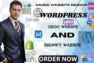 design a professional figma music website for artists, djs, musicians or bands