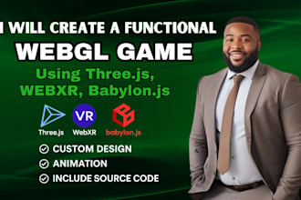 build stunning webgl, threejs, webxr, babylonjs 3d websites and apps