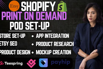 setup etsy print on demand etsy shopify print on demand shopify pod printify