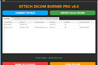 setup dicom radiology cd dvd usb burn software