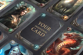 design trading card game ccg tcg card frame illustration tcg icon board game
