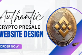 design crypto token presale website memecoin website dapp website smart contract