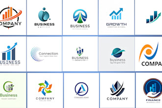 design modern business logo with brand identity, startup board in canva