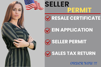 provide resale certificates, tax id and seller permits for all US states