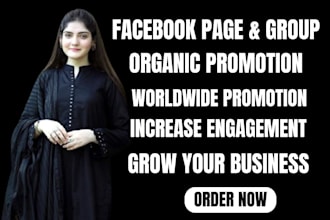 do organic facebook page or group promotion
