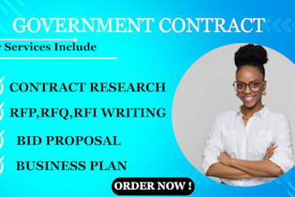 craft bid proposal, rfp, government contract proposal for government contract