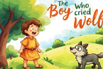 do children story book, kids picture, children book illustration for amazon KDP