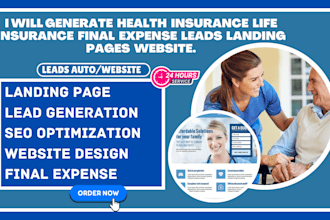 design health insurance landing page life insurance leads final expense website