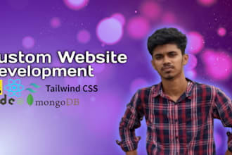 do website development as full stack web developer, front end , backend