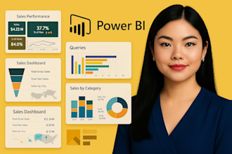 create custom power bi dashboards with data cleaning and queries