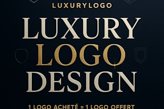 design a luxury minimalist logo for your brand or startup