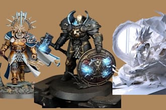 print paint and model your miniatures, warhammer, sigmar 40k