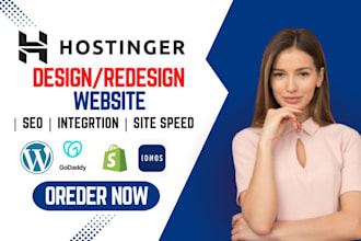 hostinger website design, ionos wordpress, hostinger redesign, godaddy website