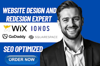 redesign wix squarespace ionos godaddy website design