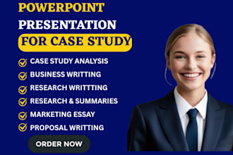 do research summaries powerpoint presentation and case study analysis