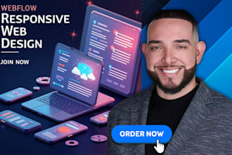 design and develop webflow website, figma to webflow, SEO and responsive site