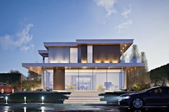 do architectural bim modeling in revit, 3d model and construction drawings