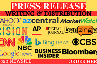 write press release distribution pr on top media outlets, yahoo finance