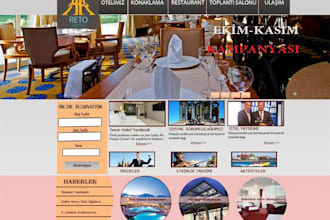 professional hospitality hotels and resorts website, booking, rental, travel