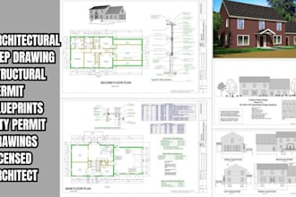 city permit drawing architect house plans adu drawing garage deck patio shed