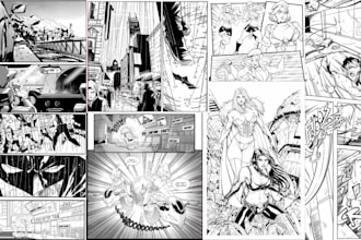 draw anime manga comic book illustration nsfw anime webtoon manhwa manga panels