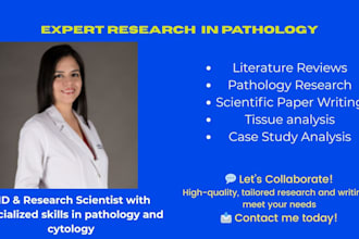 provide pathology and cytology research and consultation