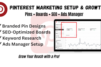 setup optimise pinterest marketing pins board SEO ads manager tailwind growth