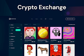 develop a secure crypto exchange website with trading features, p2p exchange web