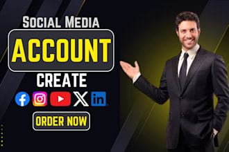 professionally create and set up all of your social media accounts