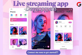 develop live streaming app streaming website video streaming app music app