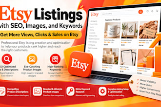 optimise etsy listings with SEO, images, and keywords