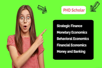 help in strategic finance monetary behavioral financial economics money banking