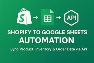 connect shopify to google sheets via API for auto inventory sync