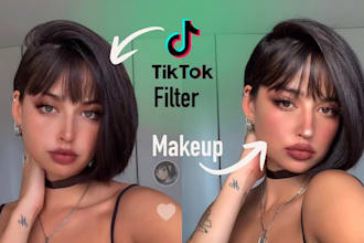 create premium ar filter for tiktok, snapchat with effect house or lens studio