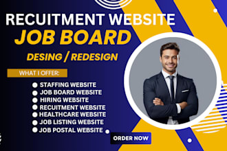 create recruitment website job board staffing agency website hiring