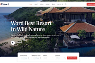 build booking hotel website, airbnb website, booking hotel website